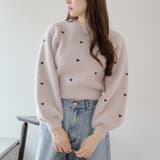 ベージュ | フェザーハート刺繍プルオーバー | RMAF NICE CLAUP / OLIVE des OLIVE