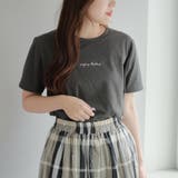 チャコール | 豊富なカラバリ、ラメ刺繍T【Web限定】 | RMAF NICE CLAUP / OLIVE des OLIVE