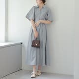 ブルー | 袖フレアスキッパーワンピ | RMAF NICE CLAUP / OLIVE des OLIVE