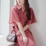 レッド | 袖フレアスキッパーワンピ | RMAF NICE CLAUP / OLIVE des OLIVE