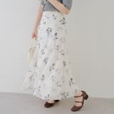 【セットアップ対応】ぼかし花柄マーメイドスカート | RMAF NICE CLAUP / OLIVE des OLIVE | 詳細画像1