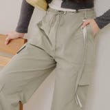 レースストラップ付カーゴパンツ | NICE CLAUP / OLIVE des OLIVE　OUTLET | 詳細画像1 