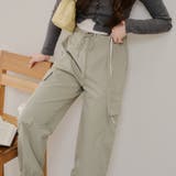 レースストラップ付カーゴパンツ | NICE CLAUP / OLIVE des OLIVE　OUTLET | 詳細画像2 