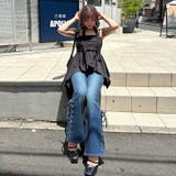 【2サイズ展開】サイドレースアップセミフレアデニム | RMAF NICE CLAUP / OLIVE des OLIVE | 詳細画像18