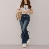 【2サイズ展開】サイドレースアップセミフレアデニム | RMAF NICE CLAUP / OLIVE des OLIVE | 詳細画像77