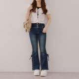 【2サイズ展開】サイドレースアップセミフレアデニム | RMAF NICE CLAUP / OLIVE des OLIVE | 詳細画像78