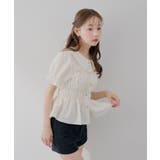 【韓国風コーデ】10色展開、シャーリング衿付ブラウス | RMAF NICE CLAUP / OLIVE des OLIVE | 詳細画像44