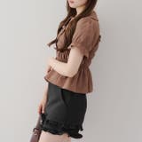 【韓国風コーデ】10色展開、シャーリング衿付ブラウス | RMAF　NICE CLAUP / OLIVE des OLIVE | 詳細画像50 