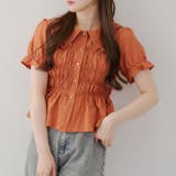 【韓国風コーデ】10色展開、シャーリング衿付ブラウス | RMAF　NICE CLAUP / OLIVE des OLIVE | 詳細画像54 