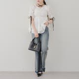 リボン付きシャーリングチュニック | RMAF NICE CLAUP / OLIVE des OLIVE | 詳細画像11