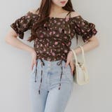 花柄 | 肩リボンドロストブラウス | RMAF NICE CLAUP / OLIVE des OLIVE
