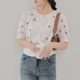 【ガーリーコーデにおすすめ】チェリー刺しゅうカーデイガン | NICE CLAUP / OLIVE des OLIVE OUTLET | 詳細画像10