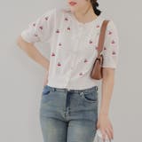 【ガーリーコーデにおすすめ】チェリー刺しゅうカーデイガン | NICE CLAUP / OLIVE des OLIVE OUTLET | 詳細画像11