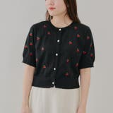 【ガーリーコーデにおすすめ】チェリー刺しゅうカーデイガン | NICE CLAUP / OLIVE des OLIVE OUTLET | 詳細画像24
