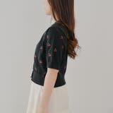 【ガーリーコーデにおすすめ】チェリー刺しゅうカーデイガン | NICE CLAUP / OLIVE des OLIVE OUTLET | 詳細画像25
