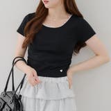 【＠re.__mi23セレクト】裾レースTシャツ | RMAF　NICE CLAUP / OLIVE des OLIVE | 詳細画像1 