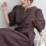 チャコール | 袖ボリュームワンピース | RMAF　NICE CLAUP / OLIVE des OLIVE