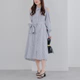 ホワイト系 | 【春のあざと見え♡】腰巻きシャツワンピース | RMAF　NICE CLAUP / OLIVE des OLIVE