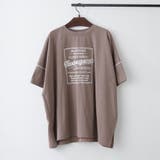 ブラウン | 【NAO】配色ステッチビッグTシャツ | RMAF NICE CLAUP / OLIVE des OLIVE