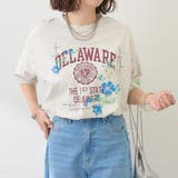 【NAO】刺繍カレッジTシャツ | RMAF　NICE CLAUP / OLIVE des OLIVE | 詳細画像3 