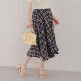 イレヘムチェックスカート | RMAF NICE CLAUP / OLIVE des OLIVE | 詳細画像4