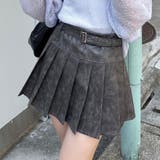 ベルト付合皮ミニスカート | RMAF NICE CLAUP / OLIVE des OLIVE | 詳細画像1