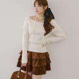 ベロアティアードスカート | RMAF　NICE CLAUP / OLIVE des OLIVE | 詳細画像18 