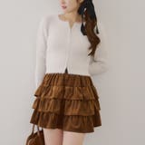 ベロアティアードスカート | RMAF　NICE CLAUP / OLIVE des OLIVE | 詳細画像23 