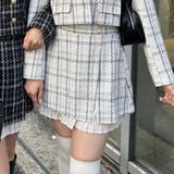 アイボリー | 【セットアップ対応】ツイードスカート | RMAF　NICE CLAUP / OLIVE des OLIVE