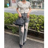 ダメージレースデニムパンツ | RMAF　NICE CLAUP / OLIVE des OLIVE | 詳細画像7 