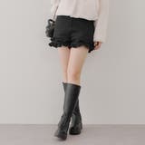 ブラック | 2段フリルショートパンツ | RMAF　NICE CLAUP / OLIVE des OLIVE