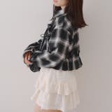 【韓国ガーリー】胸リボンチェックシャツ | RMAF　NICE CLAUP / OLIVE des OLIVE | 詳細画像17 