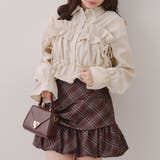 【韓国ガーリー】胸リボンチェックシャツ | RMAF　NICE CLAUP / OLIVE des OLIVE | 詳細画像20 