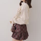 【韓国ガーリー】胸リボンチェックシャツ | RMAF　NICE CLAUP / OLIVE des OLIVE | 詳細画像21 