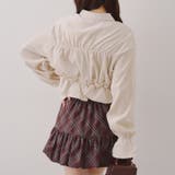 【韓国ガーリー】胸リボンチェックシャツ | RMAF　NICE CLAUP / OLIVE des OLIVE | 詳細画像22 