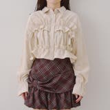 【韓国ガーリー】胸リボンチェックシャツ | RMAF　NICE CLAUP / OLIVE des OLIVE | 詳細画像27 