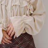 【韓国ガーリー】胸リボンチェックシャツ | RMAF　NICE CLAUP / OLIVE des OLIVE | 詳細画像31 