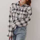 オフ | 【韓国ガーリー】胸リボンチェックシャツ | RMAF　NICE CLAUP / OLIVE des OLIVE