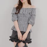 シャーリングオフショルブラウス | RMAF　NICE CLAUP / OLIVE des OLIVE | 詳細画像1 