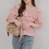 シャーリングオフショルブラウス | RMAF　NICE CLAUP / OLIVE des OLIVE | 詳細画像13 