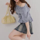 シャーリングオフショルブラウス | RMAF　NICE CLAUP / OLIVE des OLIVE | 詳細画像23 