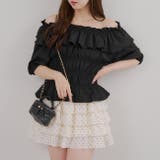 シャーリングオフショルブラウス | RMAF　NICE CLAUP / OLIVE des OLIVE | 詳細画像4 