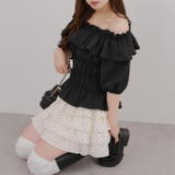 ブラック | シャーリングオフショルブラウス | RMAF　NICE CLAUP / OLIVE des OLIVE