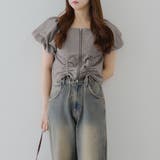 ダブルジップドロストブラウス | RMAF　NICE CLAUP / OLIVE des OLIVE | 詳細画像11 