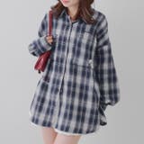 衿合皮刺繍入りチェックシャツ | RMAF　NICE CLAUP / OLIVE des OLIVE | 詳細画像27 