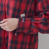 衿合皮刺繍入りチェックシャツ | RMAF　NICE CLAUP / OLIVE des OLIVE | 詳細画像47 