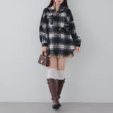 リボン付チェックフードシャツ | RMAF NICE CLAUP / OLIVE des OLIVE | 詳細画像19