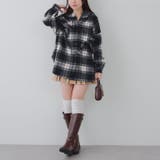 リボン付チェックフードシャツ | RMAF NICE CLAUP / OLIVE des OLIVE | 詳細画像20