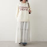 【NAO】刺繍ロゴニットプルオーバー | RMAF NICE CLAUP / OLIVE des OLIVE | 詳細画像7