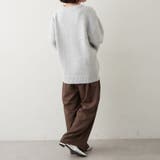 【NAO】刺繍ロゴニットプルオーバー | RMAF NICE CLAUP / OLIVE des OLIVE | 詳細画像17